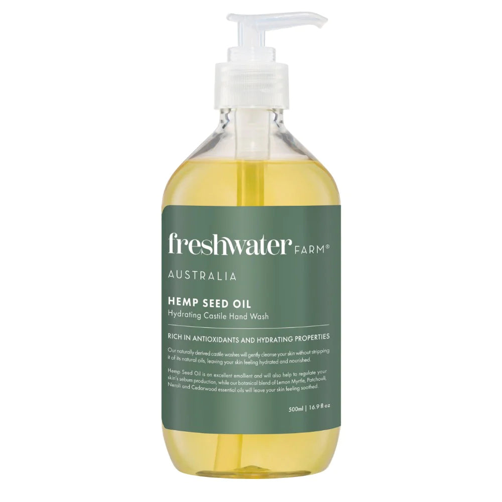 Natural Hand Wash | Hydrating | Hemp Seed Oil | 500ml | 天然洗手液 | 補濕 | 大麻籽油 | 500毫升