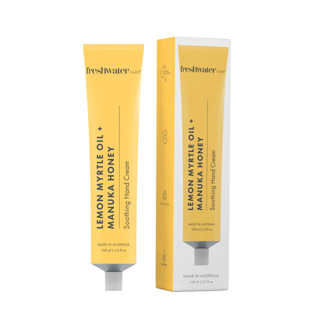 Natural Hand Cream | Soothing | Lemon Myrtle Oil + Manuka Honey | 100ml | 天然護手霜 | 舒緩 | 檸檬桃木精油 + 麥盧卡蜂蜜 | 100毫升