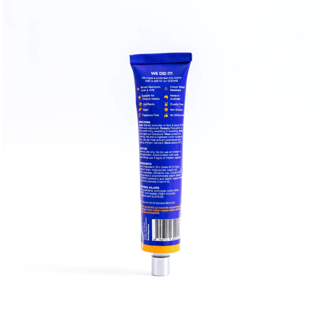 Natural Sunscreen | SPF50+ | Reef & Ocean Safe | Ingredients | 天然防曬乳霜 | SPF50+ | 珊瑚礁與海洋安全 | 成分