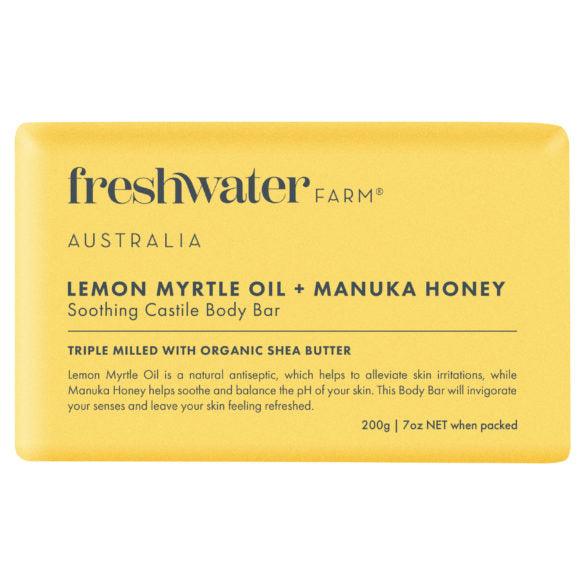 Natural Body Bar | Soothing | Lemon Myrtle Oil + Manuka Honey | 200g | 天然身體清潔皂 | 舒緩 | 檸檬桃木精油 + 麥盧卡蜂蜜 | 200克